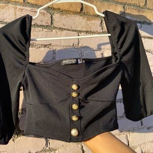 ‼️SOLD‼️ NASTYGAL Size 4 CUTE SHIRT! 🖤